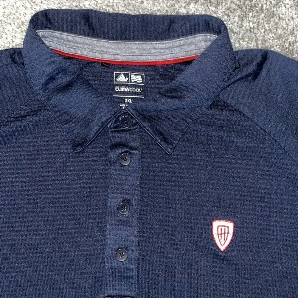 Blue Pointed Hasentree Raleigh NC adidas climacool Performance Golf Polo 2XL